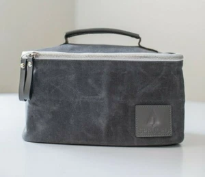 Wholesale Adult Lunch Boxes | Waxed Canvas & Genuine Leather | Brand New - Picture 1 of 5