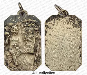 Pendentif St.Christophe Patron des Voyageurs. France. Argenté - Foto 1 di 1