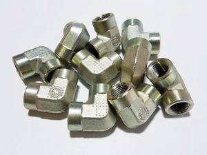 (10) WEATHERHEAD C3509x8 1/2" x 1/2" NPT FPT 90 Degree Female Elbow Pipe Fitting - Picture 1 of 7