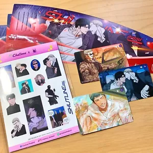BL Shutline Thailand Chatime hermit collab photocard sticker cup sleeve set yaoi - Picture 1 of 5