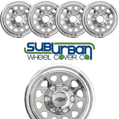 FITS 2023-2024 Chevrolet Colorado WT # IMP-100X17" Chrome Wheel Skins NEW SET/4 - Image 1 of 4