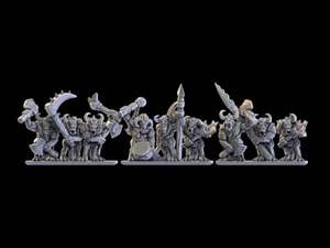 Minotauri (3 strisce) | Modello fantasy 10 mm ad esempio per Warmaster - Foto 1 di 1