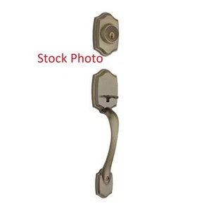 Kwikset 687BWLIP-5S Belleview Set di maniglie esterne Smart Key - Ottone antico - Foto 1 di 1