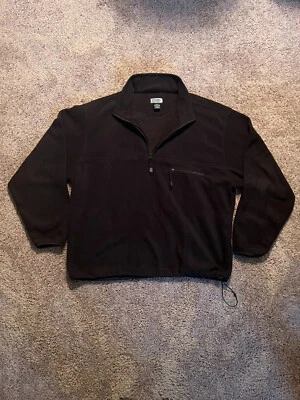 VINTAGE BCC Extreme QZip Fleece Men's XL Black Polartec Winter Jacket Layer - Image 1 of 4