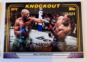 Kamaru Usman 2024 Topps UFC Knockout Bronze Parallel /250 - Picture 1 of 1