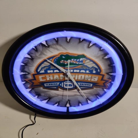 FLORIDA GATORS 06 National Champions Neon Clock  (NICE!!) Cover