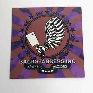 BACKSTABBERS INC. Kamikaze Missions PROMO CD Card Sleeve Trash Art! Hardcore - Picture 1 of 4