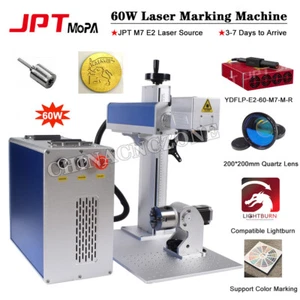 60W JPT M7 mopa Fiber Laser Marking Machine Support Color Marking For Steel - Picture 1 of 11