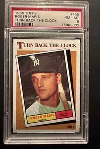 1986 Topps - Turn Back the Clock Roger Maris #405 PSA 8 - Picture 1 of 2