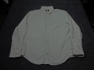Camisa Lululemon Para Hombres 2XL Blanca Abotonada Athelisure Mezcla de Algodón Rendimiento - Imagen 1 de 10