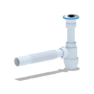 Siphon Flex für Waschtisch/Waschbecken Flaschensiphon Ablaufgarnitur 1 1/4" 40ø - Bild 1 von 3