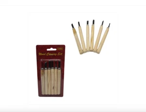 Verschiedene Holzschnitzset 14 cm 6er Set - Bild 1 von 3