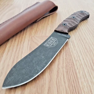 ESEE JG5 Fixed Knife 4.88" 1095HC Steel Full Tang Blade Brown Micarta Handle - Picture 1 of 10