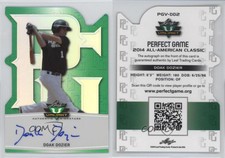 2014 Leaf Valiant Perfect Game Die-Cut Green Prismatic Doak Dozier #PGV-DD2 Auto