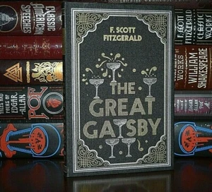 New GREAT GATSBY Fitzgerald, F. Scott Suede Leather Feel Ribbon Deluxe - Picture 1 of 3