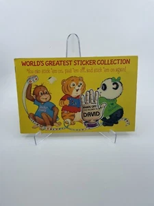 Vintage 1980's Collecting Sticker Book Preowned - Picture 1 of 9