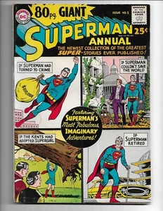 80 PAGE GIANT 1 - VG+ 4.5 - SUPERGIRL - LEX LUTHOR - LOIS LANE - SUPERMAN (1964) - Picture 1 of 2