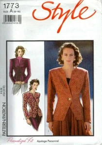 Style Sewing Pattern 1773, Jacket with Single Button, Size 6-16, NEW VTG Uncut - Picture 1 of 8