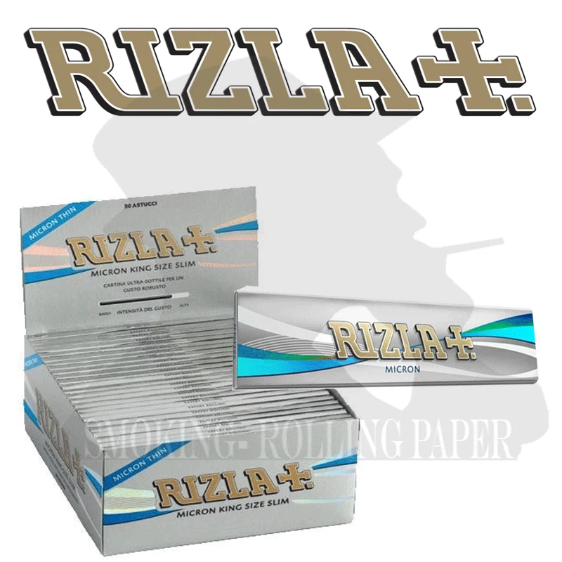 Cartine Rizla Micron King Size Slim – 25 Libretti | Ultra Sottili Rolling Papers