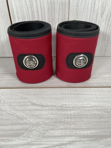 LOT of 2 USC South Carolina Gamecocks Coozie Drink Cooler Canvas Metal Logo Cover