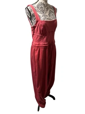 Mono mameluco de lana Free People Movement talla grande carmesí borgoña Foto 1 de 4