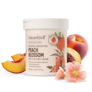 Peach Blossom Restore & Brighten Moisturizing Cream For Face & Body, Infused ... - Picture 1 of 8