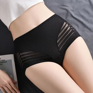3 Pack Sexy Lace Ladies High Waist Panties Breathable Underwear Briefs UK 10-18 - Picture 1 of 22