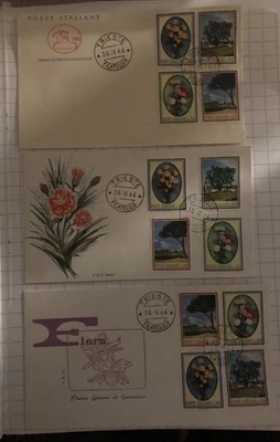 Italia 1966 FDC Arte e Cultura Giotto Donatello Flora Turismo - Immagine 1 di 4