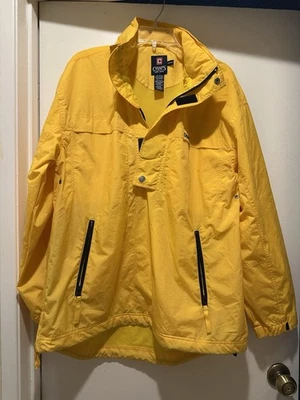 Chaps Ralph Lauren Hombre Amarillo Pullover Vela Cortavientos Chaqueta Sudadera con Capucha Pequeña Foto 1 de 4