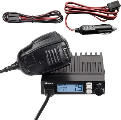 COBRA 19 MINI  AM/FM ULTRA COMPACT 40 CHANNEL CB RADIO WITH VOX HANDS -FREE - Image 1 of 4