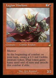 Legion Warboss Retro Frame Regular - Ravnica Remastered MTG-NM - Foto 1 di 1