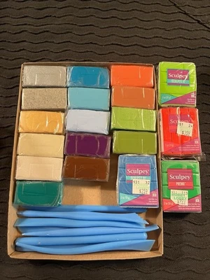 ~Sculpey~ Polymer Clay ~Assorted Color Blocks~  Oven Bake Clay - Image 1 of 4