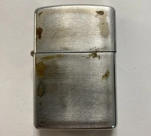 1970s ZIPPO LIGHTER NIAGARA FALLS CANADA PLAIN BRUSHED CHROME USED - Foto 1 di 5