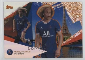 Set squadra 2021 Topps Paris Saint-Germain Our City Orange Foil /25 Xavi Simons #28 - Foto 1 di 3