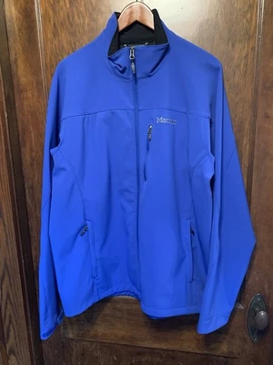 Marmot Softshell Stretch Nylon Windbreaker Jacket Mens XL  Full Zip Lined - Image 1 of 4