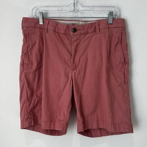Faherty All Day Shorts Mens Size 34 Pink Stretch Casual Comfort Flawed Stained - Picture 1 of 8