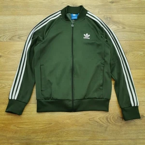 Adidas Chaqueta de Pista Top Para Hombre M Mediana Caqui Verde SST Trifolio Originales Firebird - Imagen 1 de 8
