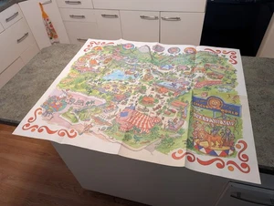 Vintage World of Circuses CIRCUS WORLD Souvenir Karte Poster USA 37,75" x 31,5" - Bild 1 von 11