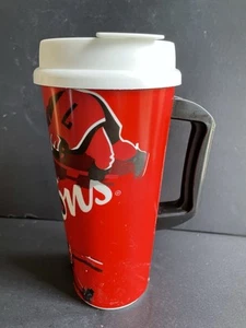 Taza de viaje Tim Hortons Whirley roja taza de café de plástico sin BPA 2019 hockey - Imagen 1 de 5
