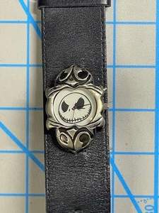 Jack Skellington Wristwatch Watch imitation leather black Disney Halloween - Picture 1 of 6