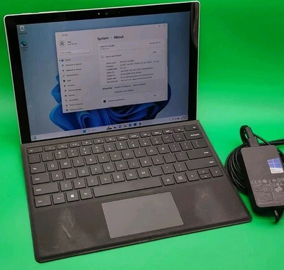 Microsoft Surface Pro 4 1724 i5-6300U 8GB  256GB SSD Win 11 Keyboard AC Adapter - Image 1 of 4
