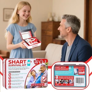 NUOVO Funny Shart Survival Kit Cacca Scherzo Gag Set Regalo Salviette Bagnate Witty Yeti Panty. - Foto 1 di 10