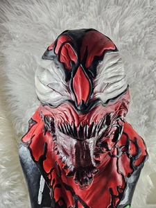Super Cool Rubies Marvel Carnage Mask Comic Latex Halloween Costume Cosplay - Picture 1 of 10