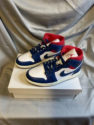 Nike Air Jordan 1 Mid Azul Francés Talla 6.5W Nuevo con caja Foto 1 de 4