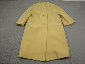 True Vintage Penneys Übermantel Damen Große 40 Gelb Mod Swing Trench 50er 60er - Bild 1 von 20
