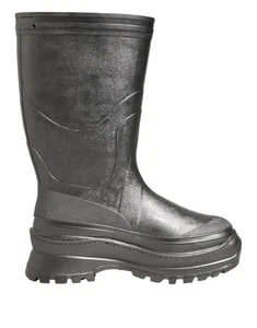 Dolce & Gabbana Black Argento Pull On Rain Boots Women's Shoes Authentic - Picture 1 of 6