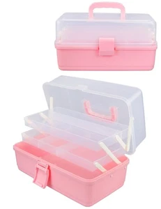 Rosa Tackle Box Bastelbox Haar Organizer Aufbewahrung Nagel Zubehör Organizer Box... - Bild 1 von 6