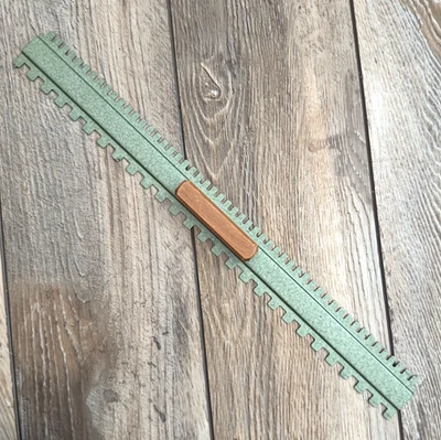 Passap M-201 Speed-O-Knit máquina de tricô parte padrão régua verde martelado - Imagem 1 de 4