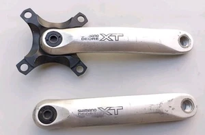 Shimano Deore XT FC M751 175mm Manivelles VTT Vintage Crank Arms  - Picture 1 of 10