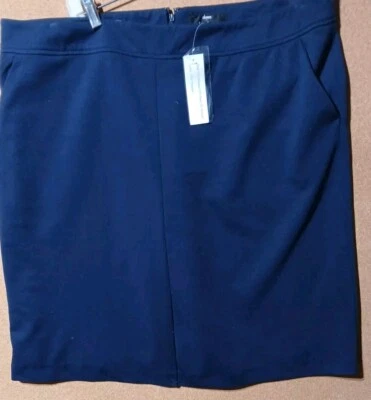 Falda Lápiz Forrada Dennis por Dennis Basso Carrera Poliéster Rayón Spandex A214203 Foto 1 de 4